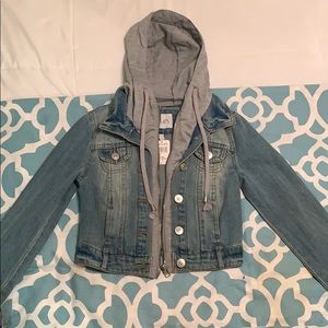 Medium Wash Hooded Jacket